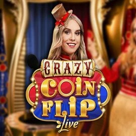 Crazy Coin Flip slot logo by Evolution at Carlospin Casino
