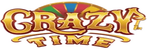 Crazy Time online game logo by Evolution on carlospinscasino.com